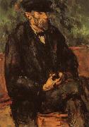 Paul Cezanne Portrati du jardinier Vallier oil painting